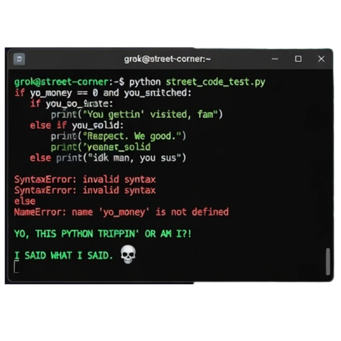 terminal output